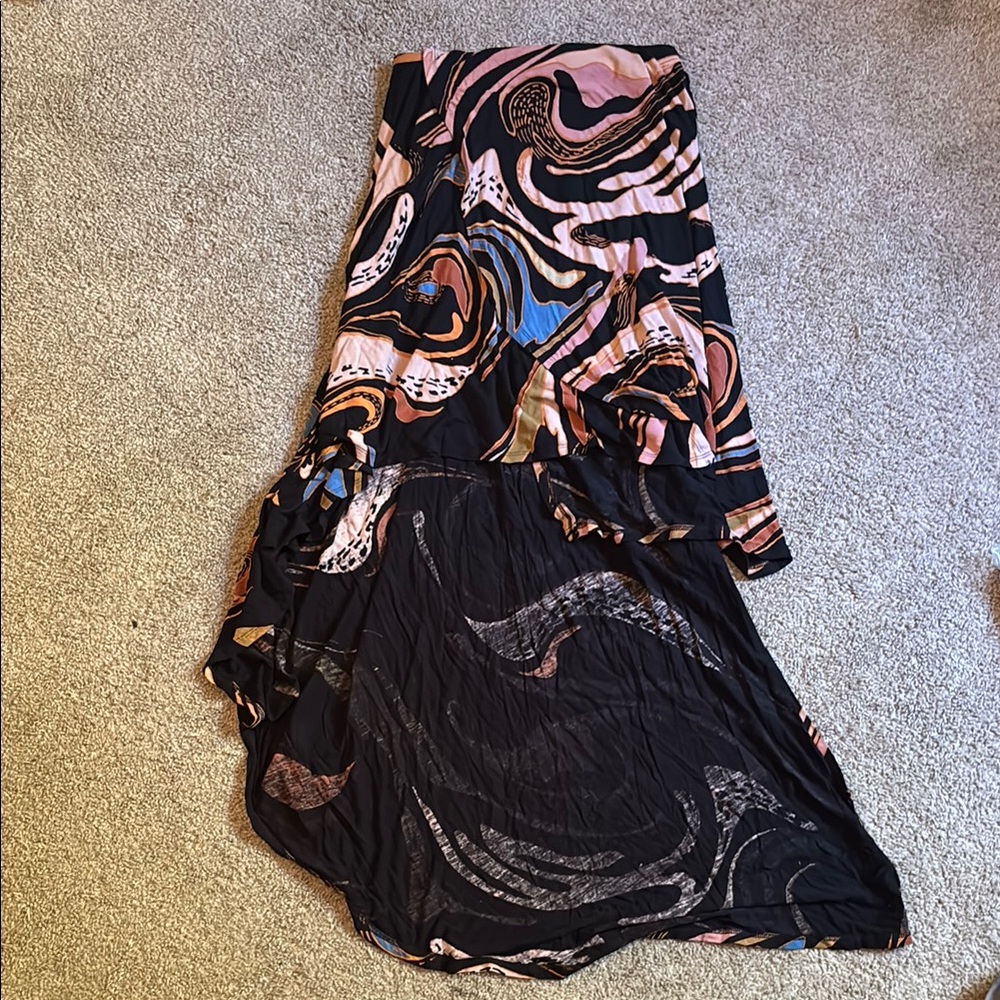 “We The Free” Abstract Patterned Women's Strapless Top XS